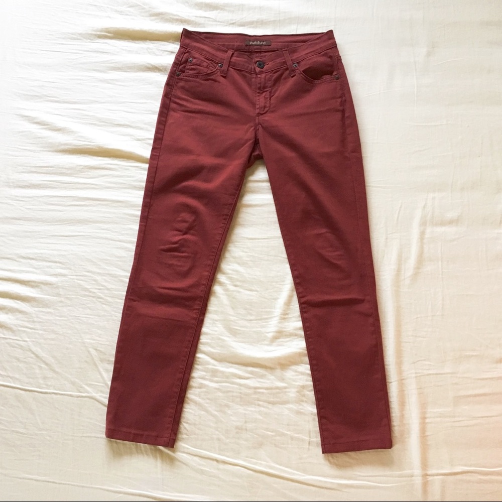 Paige Denim Twiggy Skinny Cigarette Jeans Rouge 26